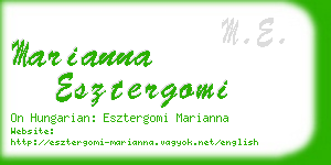 marianna esztergomi business card